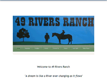 Tablet Screenshot of 49riversranch.com